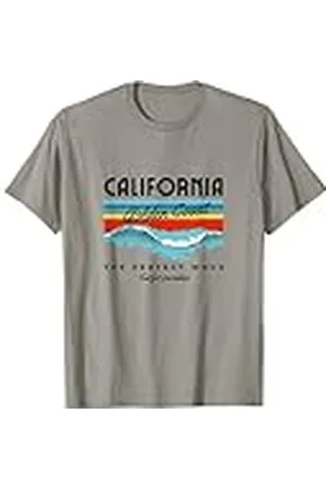 Beauty Golden Coast Retro Ocean Graphic Beach Style para costero Camiseta