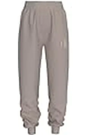 Calvin Klein Pantalones de chándal Mujer Raised Embroidery Ck Jog Pant Regular Fit, Gris , M