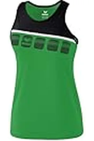 Erima 1081926 Top de Deporte, Mujer, Smaragd/Negro/Blanco, 44