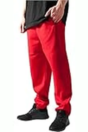 Urban classics Pantalón Chándal de Hombre, Corte Suelto, Tejido Cálido, Cremalleras en los Tobillos, Tallas XS - 5XL