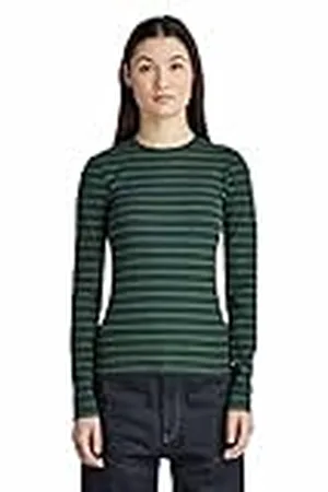 G-Star Para Mujer Top Slim Rib 2.0 Stripe, , XS