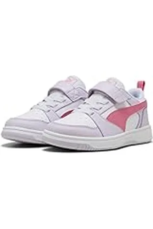 PUMA Rebound V6 Lo AC+ PS, Zapatillas, Lilac Frost Magic Rose Blanco, 35 EU