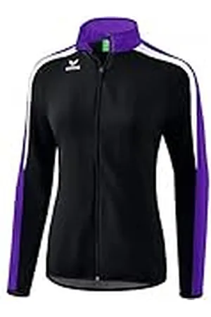 Erima Liga 2.0 Chaqueta de Presentación, Mujer, Negro/Violeta/Blanco, 48
