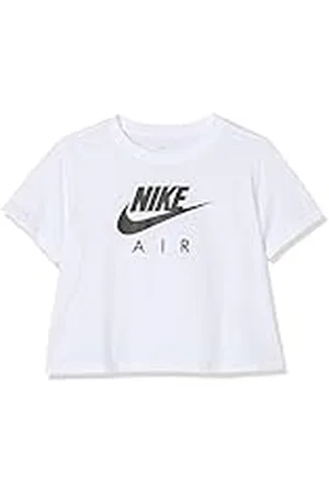 Nike BQ8483 Camiseta de Manga Corta, Niñas, White/Black, S