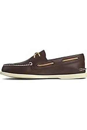 Sperry A/O 2-Eye Amaretto, Náuticos Hombre, Brown W White Sole, 44.5 EU