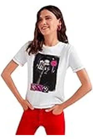 Desigual TS_Marga Camiseta, White, S De Las Mujeres