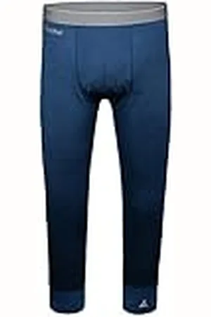 Schöffel Merino Sport Pants Short M Calzoncillos Largos Que regulan la Temperatura, Mallas térmicas Transpirables en Longitud 3/4, Hombres, Color Azul, Large