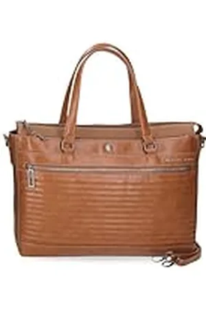 Pepe Jeans Biker Bolso para Portátil Portátil 15,6 Pulgadas 42x27x11 cms Poliéster con Detalles en Piel Sintética by Joumma Bags