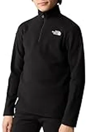 The North Face Glacier - Sudadera Unisex de Forro Polar con Cremallera de 1/4 para niños, Color Morado Lavanda, Talla XL