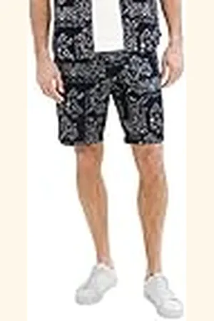 TOM TAILOR 1036297 Bermudas, 31783-Diseño de Cachemira Azul Marino, L para Hombre