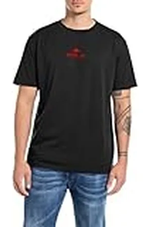 Replay M6943 Camiseta, 098 Negro, L Hombres