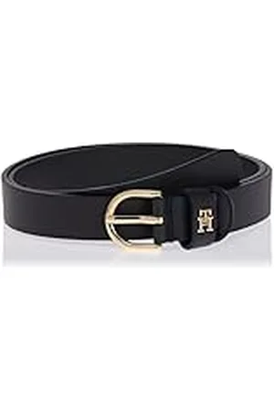 Tommy Hilfiger Cinturón Mujer Essential Effortless 2,5 cm Cinturón de piel, Azul (Space Blue), 85 cm