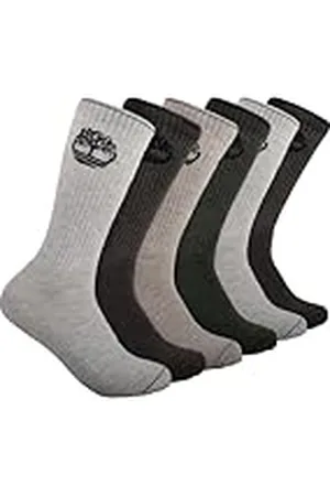 Timberland Yellow Boot Double Logo Half Cushioned Crew Socks - Calcetines de equipo para hombre, , L