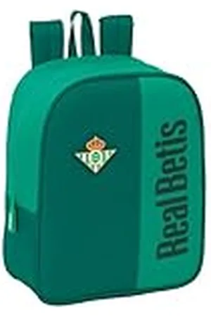 Safta REAL BETIS BALOMPIÉ - Mochila Guardería, Adaptable a Carro, Fácil Limpieza, Ideal para Niños de Diferentes Edades, Cómoda y Versátil, Calidad y Resistencia, 22x10x27 cm