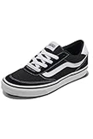 Vans Brooklyn LS, Zapatillas Mujer, Suede Canvas Black White 39 EU