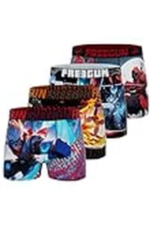 Freegun Boxer Heroes, Calzoncillos de niño Transpirables, elásticos y Suaves (Juego de 3), Talla 8/10 años