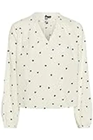 Pieces® Pcnine LS V-Neck Top BC Camiseta de Manga Larga, , M para Mujer