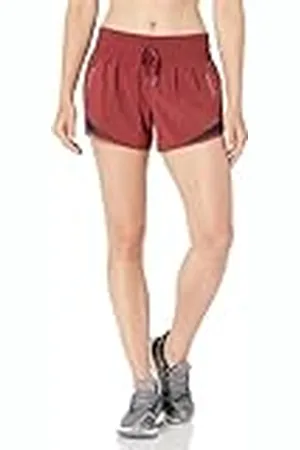 Amazon Pantalón Corto para Correr Tejido con Cintura Fruncida y Corte Regular Mujer, , M