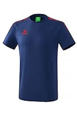 Erima 2081937 Camiseta, Unisex niños, New Navy/Rojo, 110