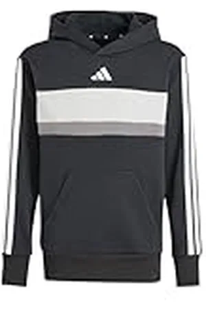 adidas Unisex niños SEASONAL ESSENTIALS TIBERIO 3 STRIPES FLEECE HOODIE, , 7-8 Years