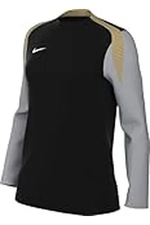 Nike FD7567-011 W NK DF STRK24 Crew Top K Sweatshirt Mujer Black/Jersey Gold/Wolf Grey/White Tamaño M
