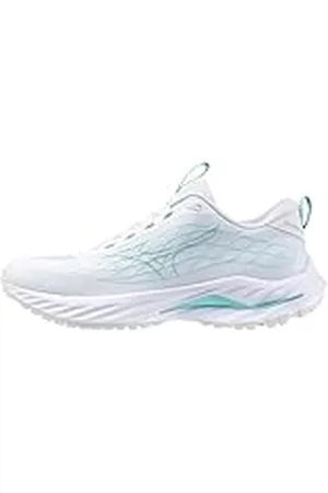 Mizuno Wave Inspire 20 - Tenis de Correr para Mujer, Blanco/Acuífero, 42.5 EU