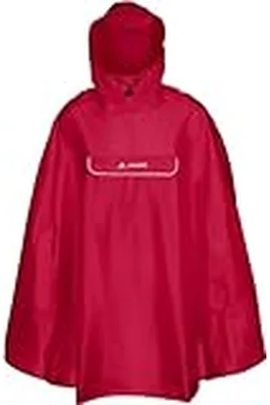 Vaude Valdipino Poncho para hombre, Color Rojo Indio, Talla S
