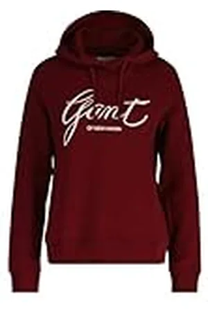GANT Sudadera con Capucha Reg Script, , L para Mujer