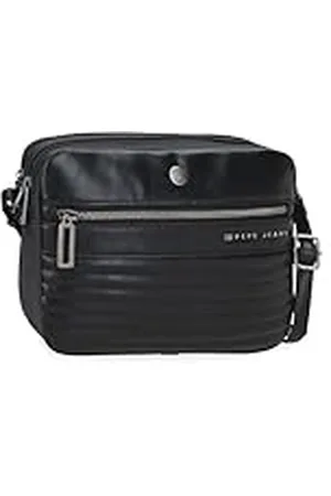 Pepe Jeans Biker Bandolera Dos Compartimentos 24x16x9 cms Poliéster con Detalles en Piel Sintética by Joumma Bags