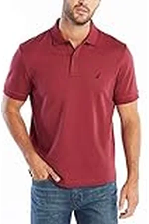 Nautica Polo In Morbido Cotone A Maniche Corte Vestibilità Classica Camisa, , L para Hombre