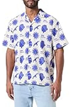 JACK & JONES Jorjeff SS Styd24-Camiseta de Jacquard Camisa de Manga Corta, , M Hombres