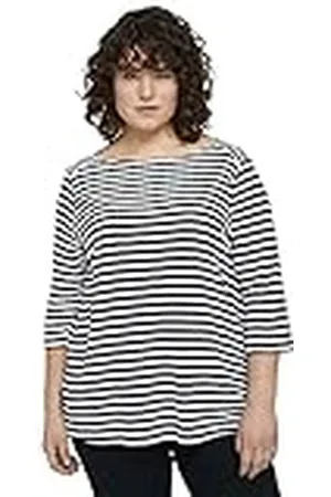 TOM TAILOR Señoras Sudadera con rayas 1024892, , 44 Grande
