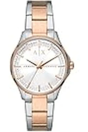 Armani Exchange Reloj Mujer, Movimiento de tres manecillas, caja 36mm 2T Plata/Rosa Acero Inoxidable con correa Acero Inoxidable, AX5258