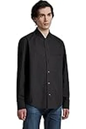G-Star RAW Rib Collar Regular Hemd, Camisas para Hombre, , M