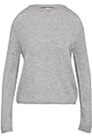 QS by s.Oliver 2158408 Jersey de Punto con Cuello Alto y Bordes de Tortuga, , XS Mujer