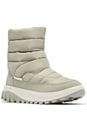 Columbia Snowtrot Mid, Botas para Nieve Mujer, Gris Verde Oscuro Piedra, 39.5 EU