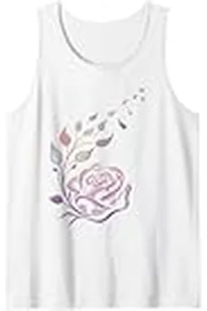 CreaStyle-KT Des pétales de rose stylisés flottant vers le haut Camiseta sin Mangas