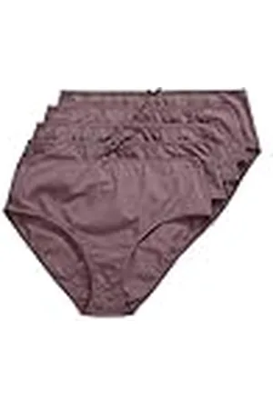 Ulla Popken Midislips, 5er-Pack, Einfarbig, bis Gr. 66/68 Pack de 5 Calzoncillos, , 62-64 Grande Mujeres