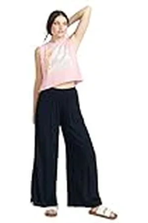 Volcom Stoneshine Junki Pantalón de Playa de Pierna Ancha para Mujer, , X-Small