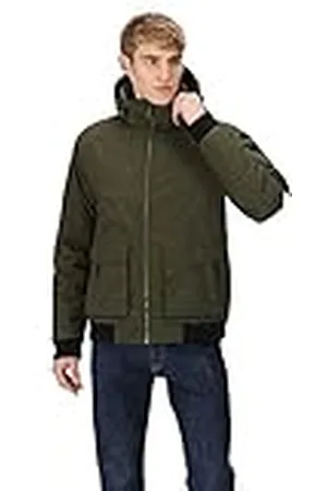 Regatta Hombre Faizan Chaqueta Impermeable y Transpirable - Abrigo con aislamiento thermoguard, capucha y multibolsillos