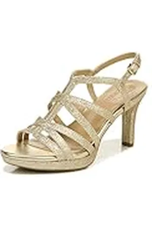 Naturalizer Baylor, Sandalia con talón Mujer, Dorado Brillante, 40 EU