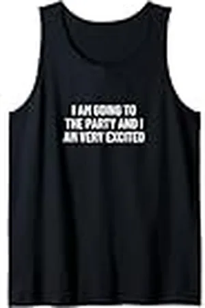 Statement Blend Voy a la fiesta y estoy muy emocionada Camiseta sin Mangas