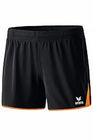 Erima Classic 5 Cubos Pantalón Corto, Mujer, Negro/Naranja, 36