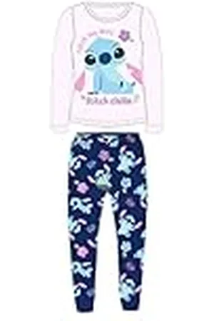 Disney Pijama 2 Piezas T Shirt + Pantalon Kid (2 à 8Años) Lilo & Stitch Dulce Linda Caliente - Pack de 2: Conjunto Pijama Estampado Niña Niño Modelo DIS lis 5204C301-S2-6AÑOS