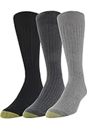 Gold Toe Gold Toe Classic Canterbury Crew Dress Socks, 3-Pairs Calcetines de Vestir, , L (Pack de 3) para Hombre