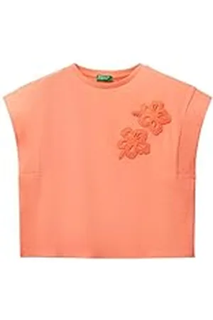 Benetton T-Shirt 3jfac10pd Camiseta, , 140 cm para Niñas