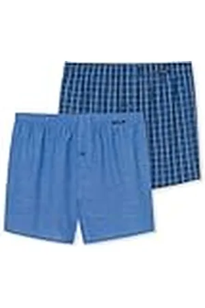 Schiesser 2 Pack Boxershorts Baumwolle Web-Webboxer Ropa Interior, , M (Pack de 2) Hombres