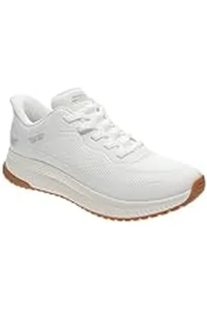 Skechers Bobs Squad 4 Staple Look, Zapatillas Mujer, White, 37.5 EU