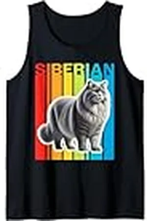 Miller Sye Gato siberiano colorido Camiseta sin Mangas