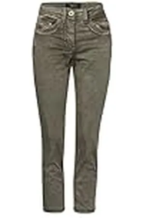 CECIL 374962 Pantalones, Utility Olive, 27W x 26L para Mujer